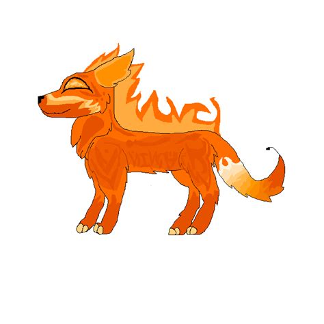 Pixilart Fire Wolf D By Animalkid121