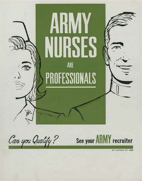 Us Nurses Recruitment Poster Military Nurses Army Nurse Nurse