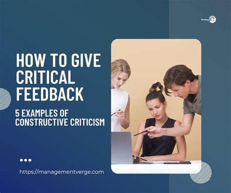 How To Give Critical Feedback 5 Examples Of Constructive Criticism