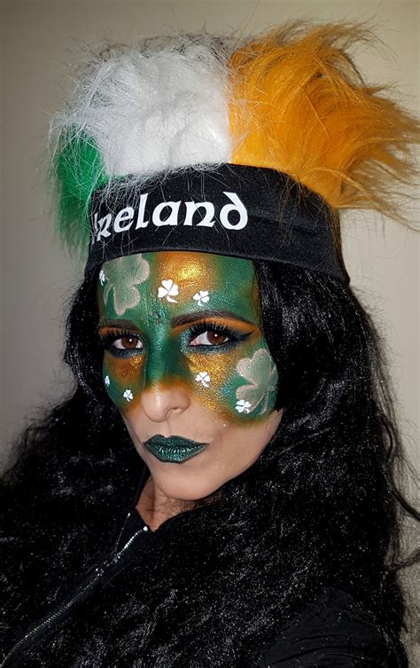 St Patricks Day Makeup Shamrock Leprechaun Irish Flag Face Painting