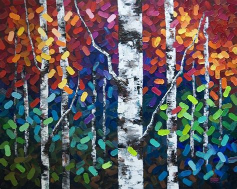 Melissa Mckinnon Painting Birch Tree Painting Tree Painting Painting