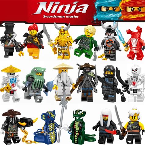 Legoing Ninjago Movie Minifigures Kai Jay Zane Lloyd Nya Harumi Skylor