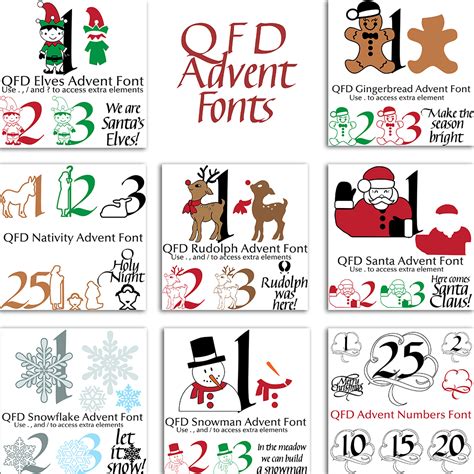 Quietfire Digital Qfd Advent Fonts