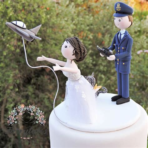 Airplane Wedding Cake Topper Fairytales Handmade Wedding Cake