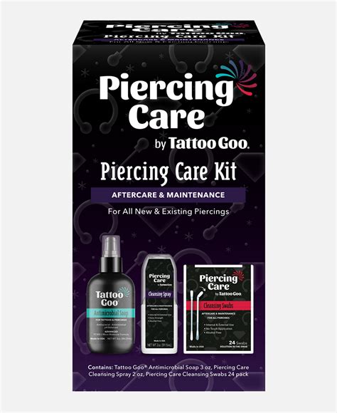 Piercing Care Kit For Healthy Piercings Tattoo Goo