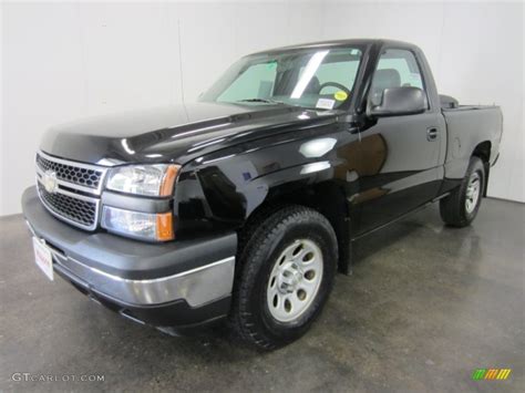 2007 Black Chevrolet Silverado 1500 Classic Work Truck Regular Cab 4x4