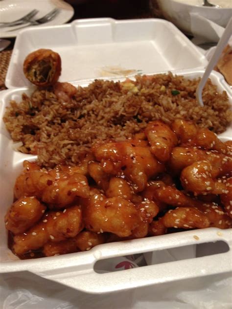 Sesame Chicken Dinner Special W Shrimp Fried Rice And An