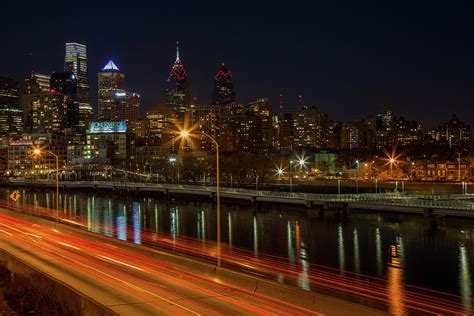Philadelphia From South Street Bridge Photograph By Nicholas Palmieri