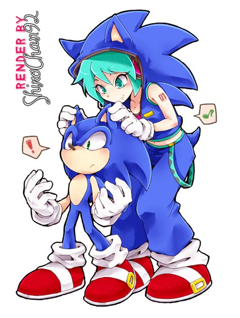 Render Sonic Hatsune Miku By Shirochan92 On Deviantart