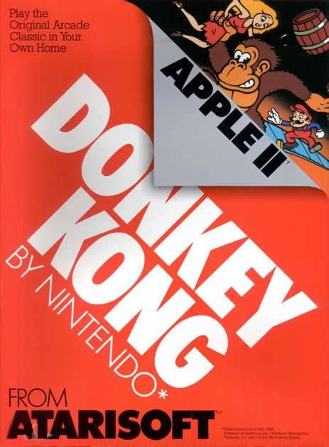 Donkey Kong Apple Ii Box Art