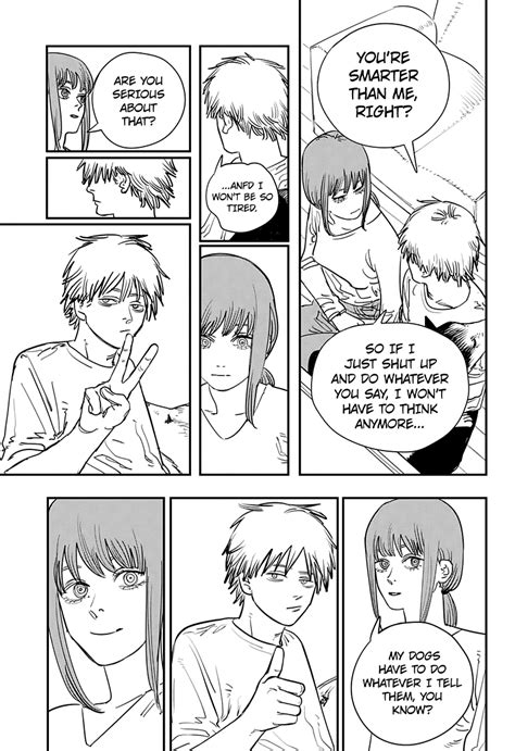 Denji And Makima Manga Panel