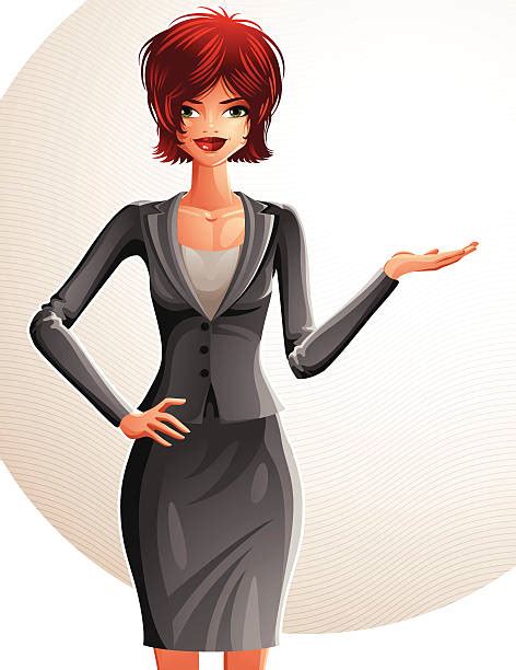 Drawing Of A Sexy Female Boss Clip Art Vector Images And Illustrations