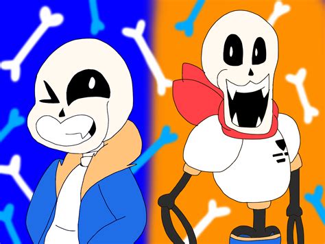 My New Style Of Sans And Papyrus By Sugarpinkwolf On Deviantart