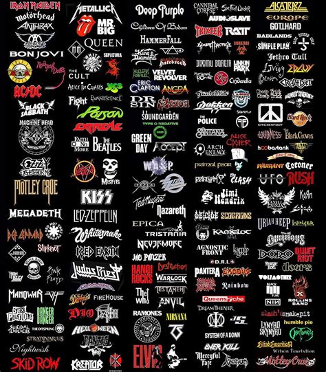 Rock Band Logos HD Phone Wallpaper Pxfuel