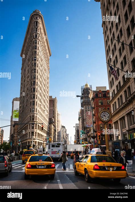 The Flatiron Building 23rd Street Manhattan New York City Usa Stock