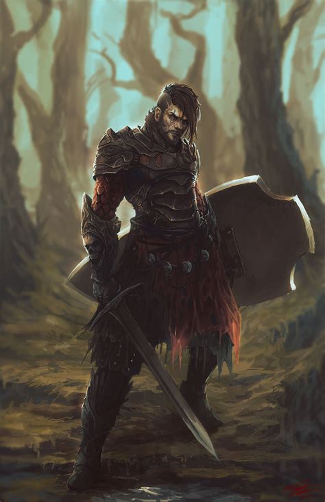 Mercenary By Peter Ortiz Artstation Character Art Fantasy Warrior