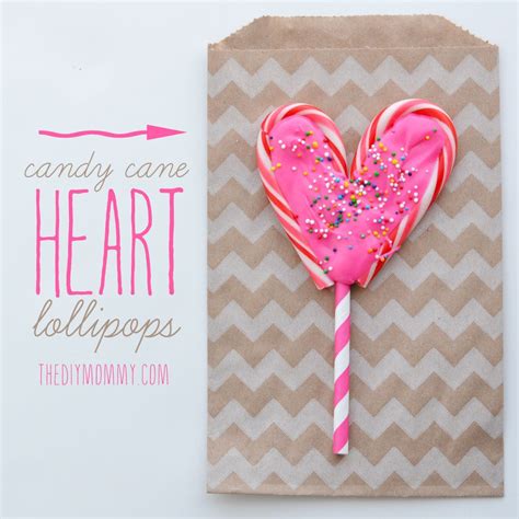 Make A Candy Cane Heart Lollipop By The Diy Mommy Pink Chocolate