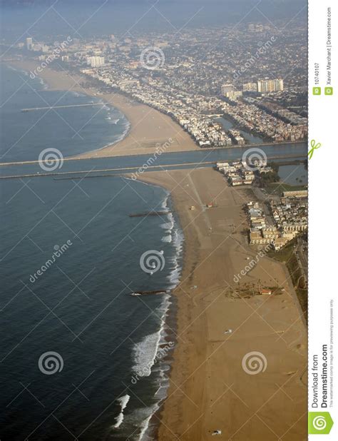 Marina Del Rey Beach Stock Image Image Of Angeles Wavs 10740107