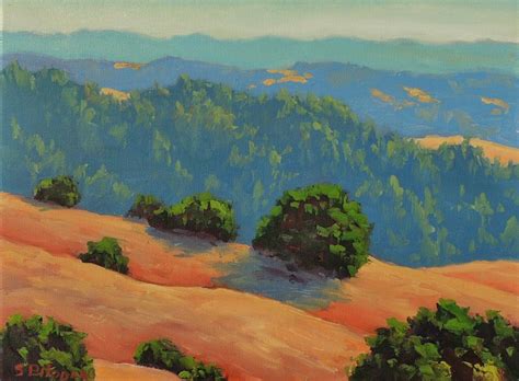 Distant Hills Painting By Steven Guy Bilodeau