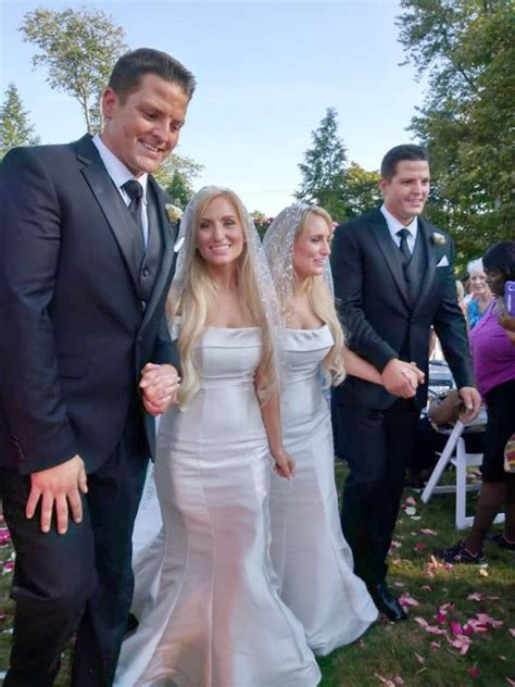 Identical Twin Sisters Get Married By Twin Pastors To Identical Twin