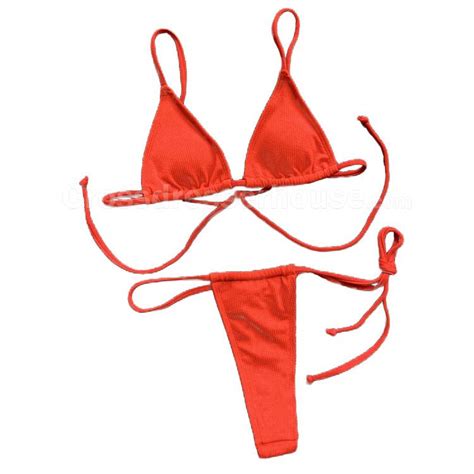 Large Size Sexy Red Lingerie With Thong To Adapt To The Fake Breast Or