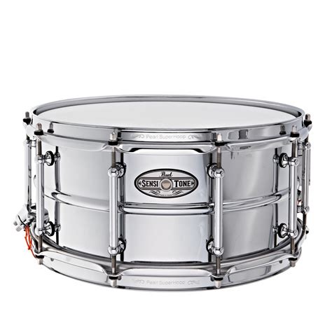 Pearl Sensitone 14 X 65 Beaded Steel Snare Drum At Gear4music