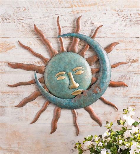 Sun Kissing Moon Metal Wall Art All Wall Art Wall Décor For The Home Wind And Weather