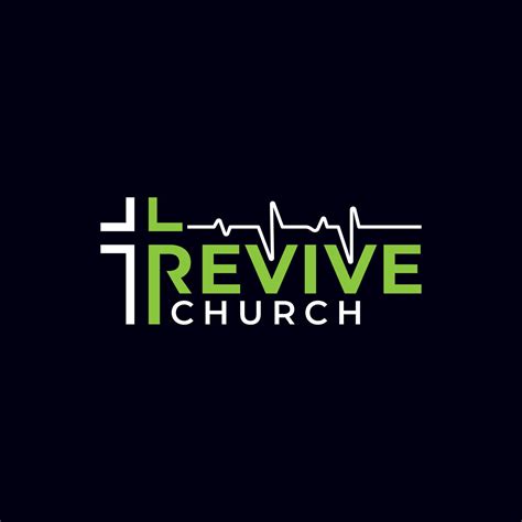Revive Church Logo Design Lettering Vector Template 5145492 Vector Art