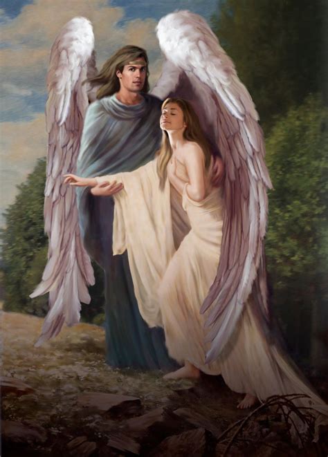 Guardian Angel Pendant Rescue By Corey Wolfe Etsy Uk Arte De ángel Arcángeles Ángeles