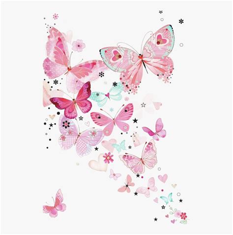 This transparent butterfly simply cannot be photographed. Transparent Pink Butterfly Clipart - Pink Butterfly ...