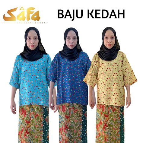 Baju Kedah Baju Kurung Opah Baju Basahan Plus Size Mlxl Shopee Malaysia