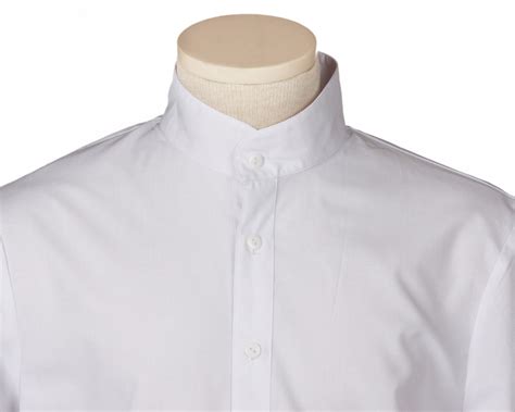 mandarin collar mens shirt white on storenvy