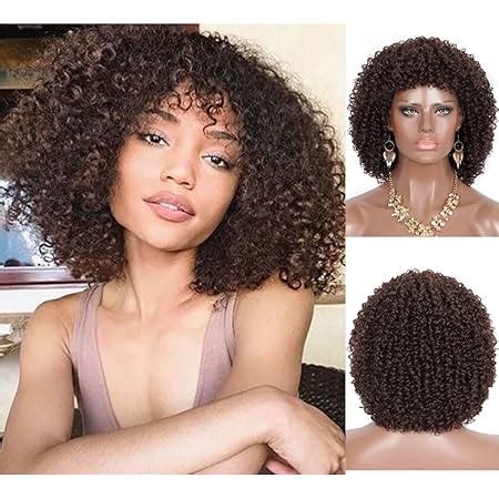 Amazon Kalyss Short Afro Kinky Curly Wigs For Black Women Premium Synthetic Afro Curly