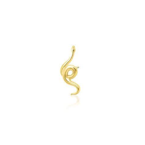 Snake In 14k Gold By Junipurr Pierced