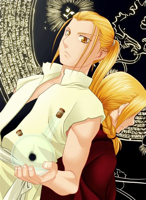 Fullmetal Alchemist Hohenheim and Edward by Hao Hime deviantart 鋼の