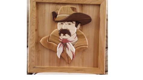 Cowboy Intarsia By Verne Buehler ~ Woodworking