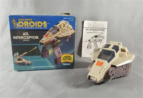 80s Toy ~ Star Wars ~ Droids ~ Atl Interceptor ~ Toy And Box