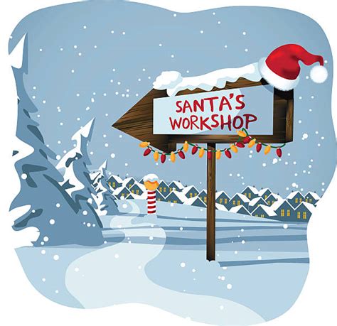 Santas Workshop Illustrations Royalty Free Vector Graphics And Clip Art