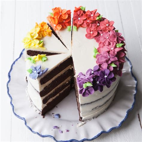 Rainbow Flower Cake Style Sweet