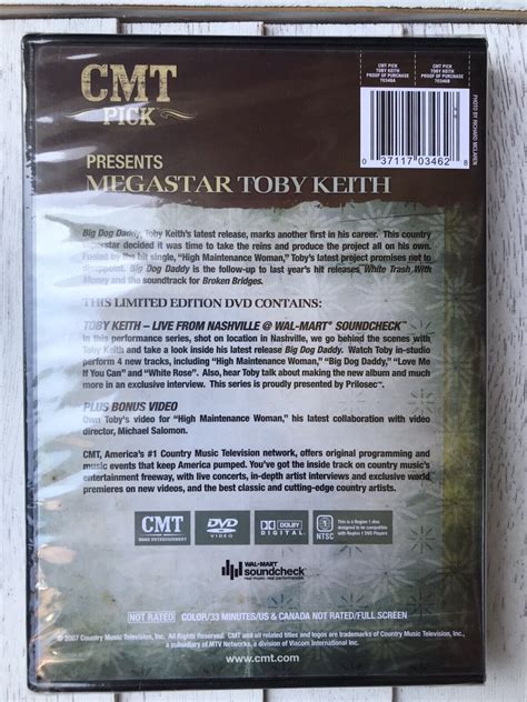 Toby Keith Cmt Pick Dvd New In Box Ebay