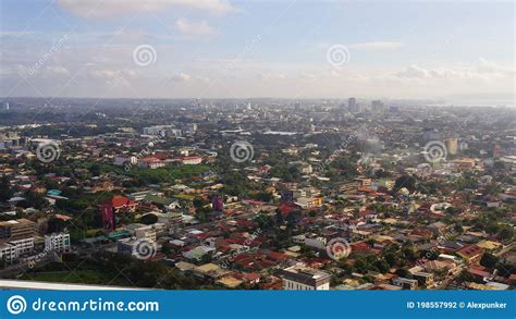 Aerial View Of The Davao City Stock Photo Image Of Area Panorama