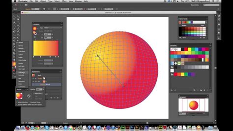 How To Use Gradient Mesh With Appearances In Illustrator Youtube
