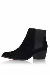 Low Heel Ankle Boots Black Photos