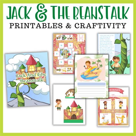 Jack And The Beanstalk Printables And Craft Template