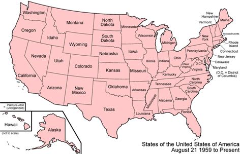 estados unidos de américa mapa político 50 estados geografía