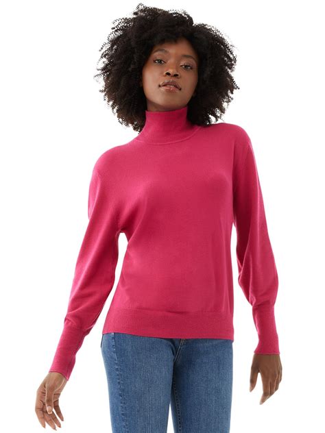 Free Assembly Womens Ultra Soft Turtleneck Sweater Walmart Com