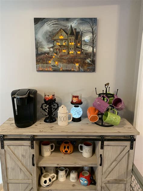 Home › halloween coffee bar stickers. Finally finished my Halloween coffee bar, featuring the ...