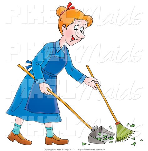 Woman Sweeping Clipart Png Clipground