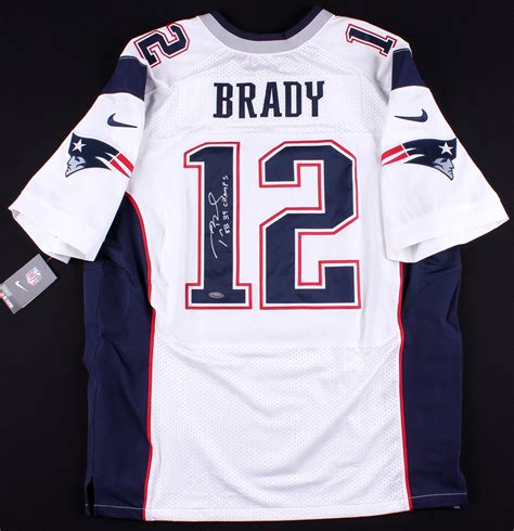 Tom Brady Signed Patriots Authentic Nike Jersey Inscribed Sb 39 Champs