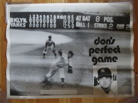 Don Larsen Perfect Game October 8 1956 World Series Poster New York Yankees Ebay
